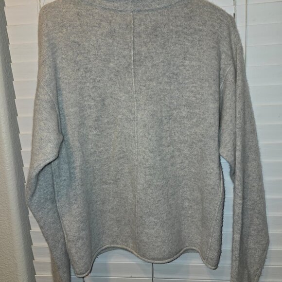 Free People Soft Grey Cashmere-Blend Cowl Neck Sweater – Size S/P - Picture 3 of 5